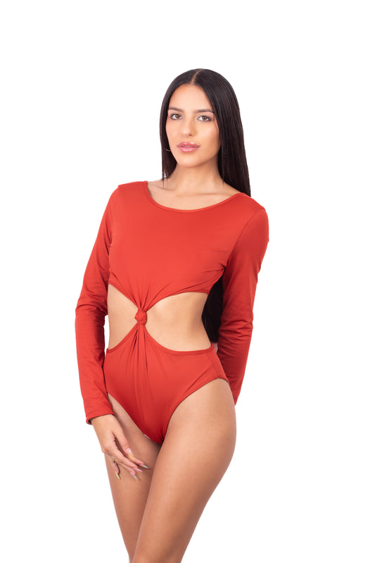 Safari Reversible Monokini with Long Sleeves