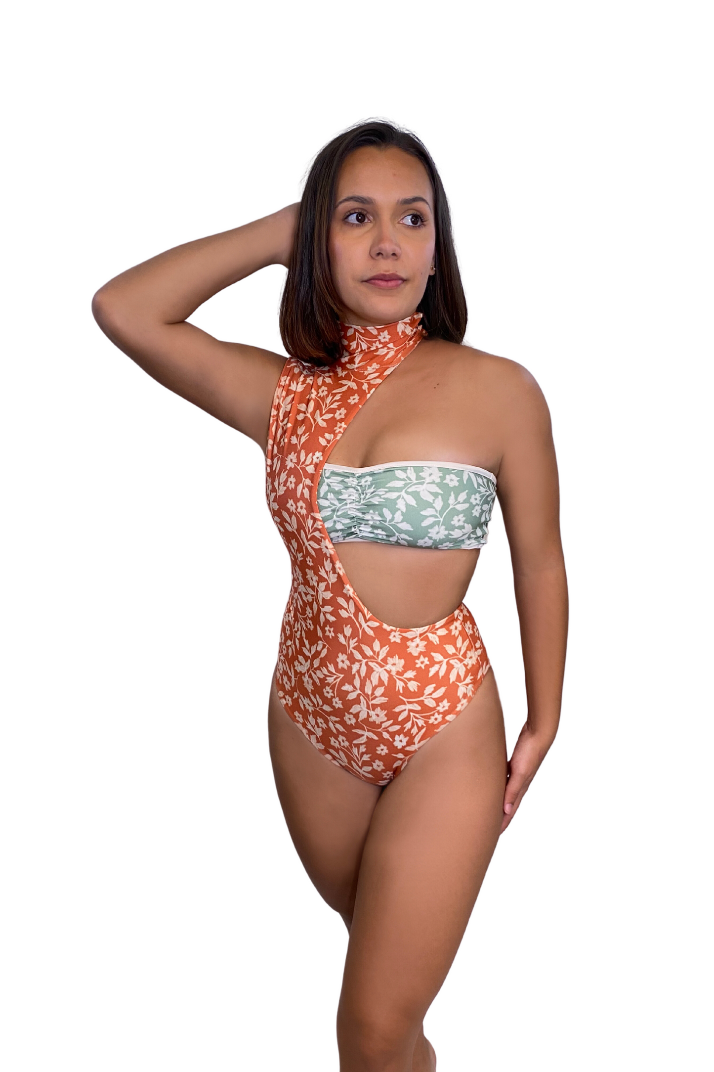 Hadeet Two-Piece Monokini + Top